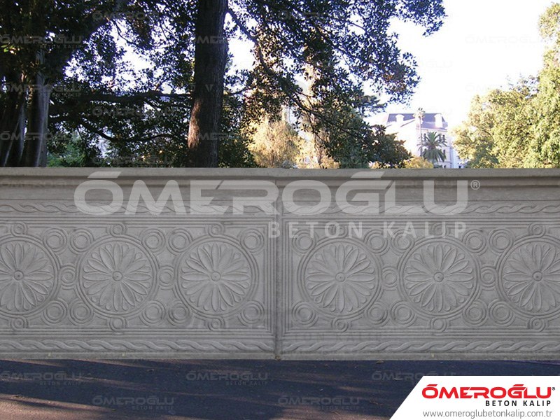 Modular Formwork Garden Models  Bey Stone Pattern 128 concrete mold, wall mold