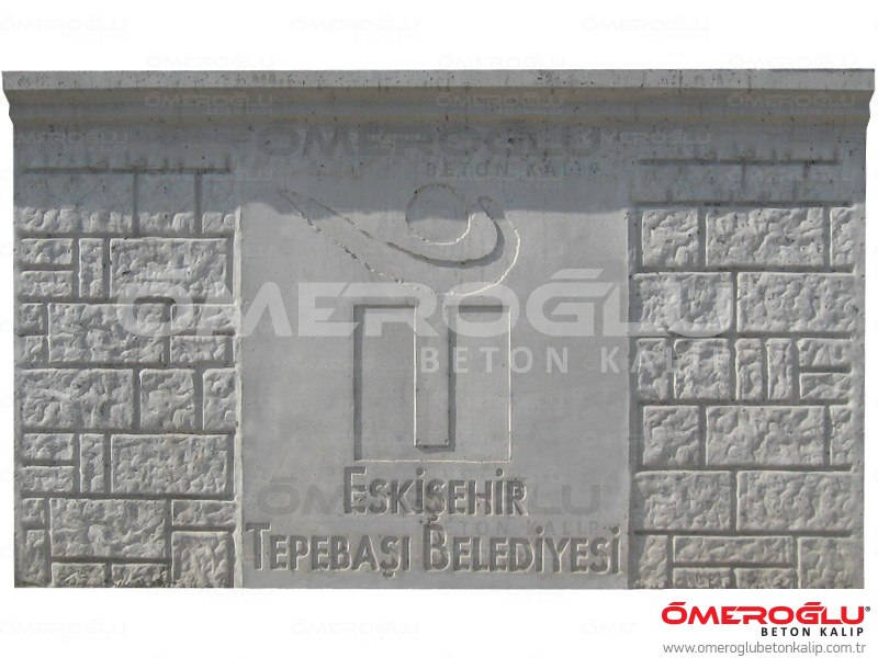 Custom Logo Concrete Designs Custom Logo Concrete Mold Designs Eskişehir Municipality Concrete Wall Mold